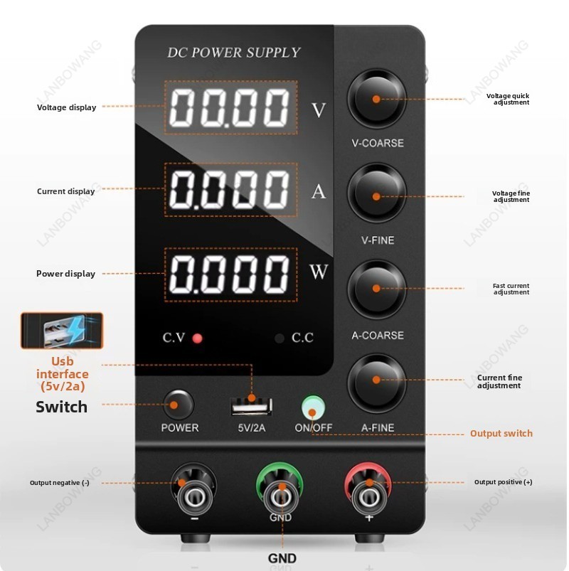 0‑32V 0‑6A Digital Variable Re - Electronics Repair Lab recension och pris