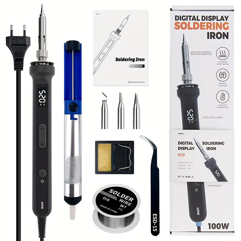 100W Digital Soldering Iron Ki - Electronics Repair And Maintenance recension och pris