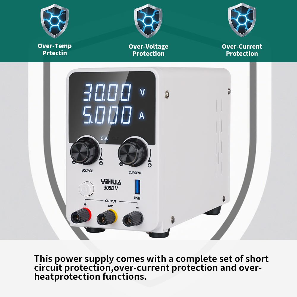 YIHUA 305D-V 180W DC Power Sup - Electronics Repair Lab recension och pris