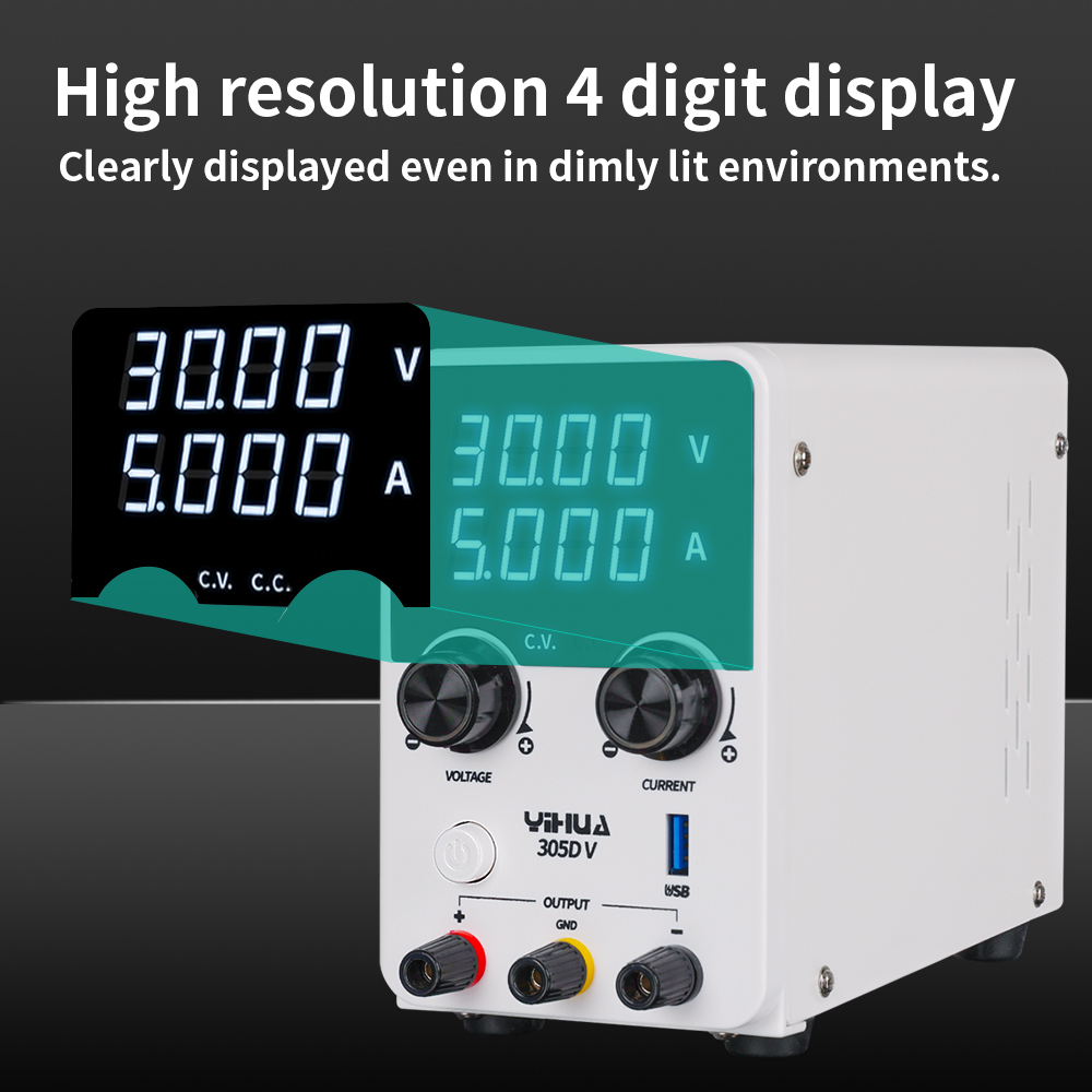 YIHUA 305D-V 180W DC Power Sup - Electronics Repair Lab recension och pris