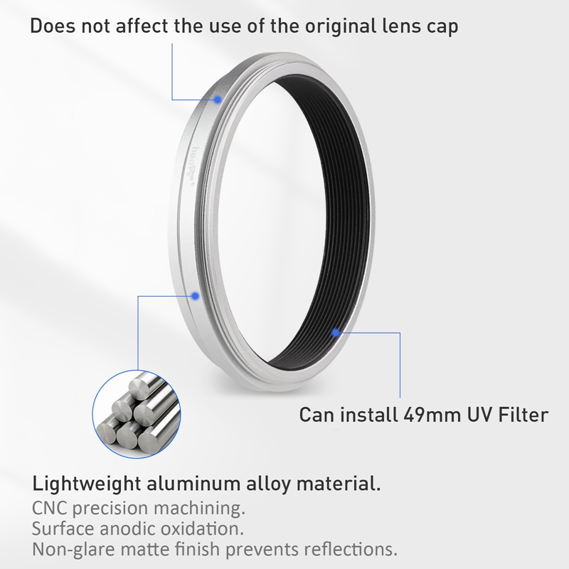 Haoge Lens Filter Adapter Ring - Fujifilm Camera X100Vi recension och pris